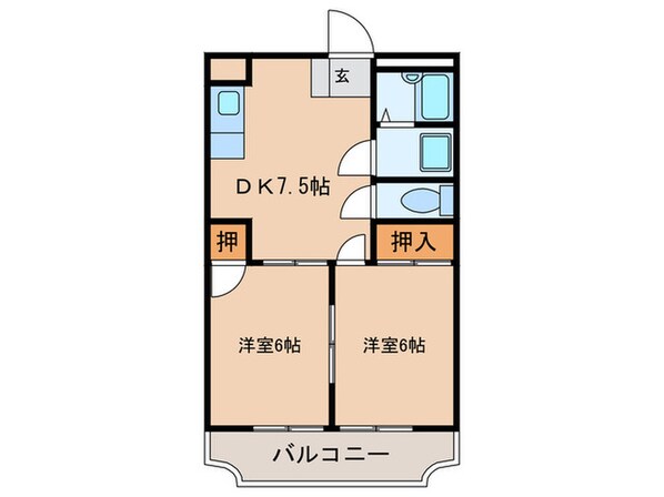 ラディア永犬丸の物件間取画像